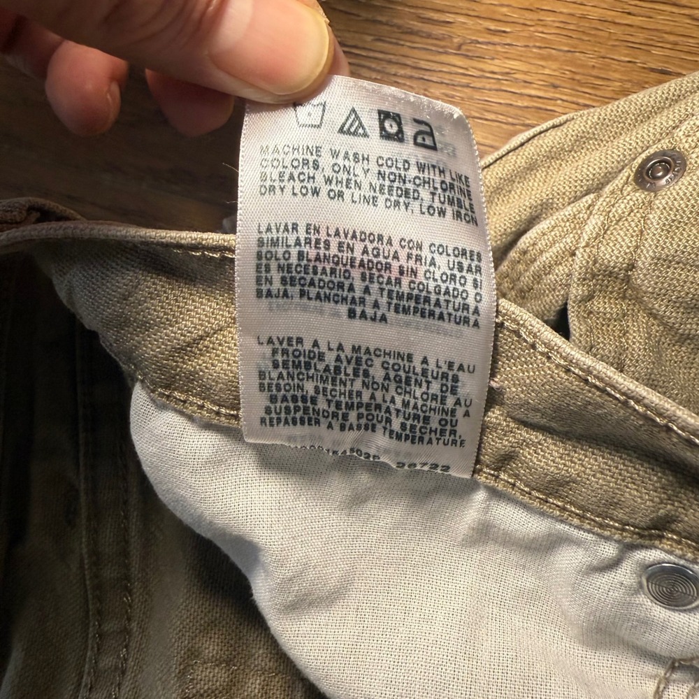 Wrangler‎ Tan Carpenter Pants Relaxed Fit Work Utility Mens 36x32 Jeans Cotton - Picture 8 of 12